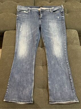 Silver Jeans Co. Plus Size Aiko Mid Rise Jeans, 24x32"